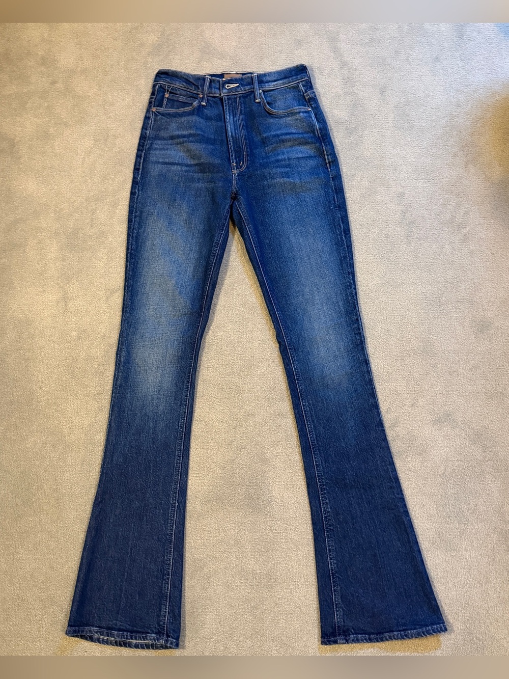 Mother High-Waisted Runaway Stretch Bootcut in Dark Blue - Size 27 Long - Picture 3 of 11